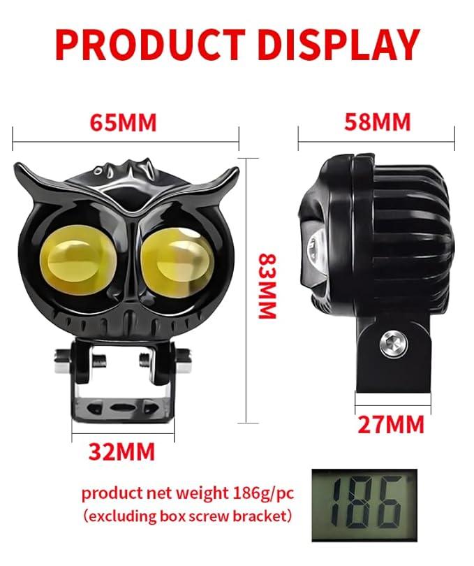 Owl Shape design motorcycle LED Fog light