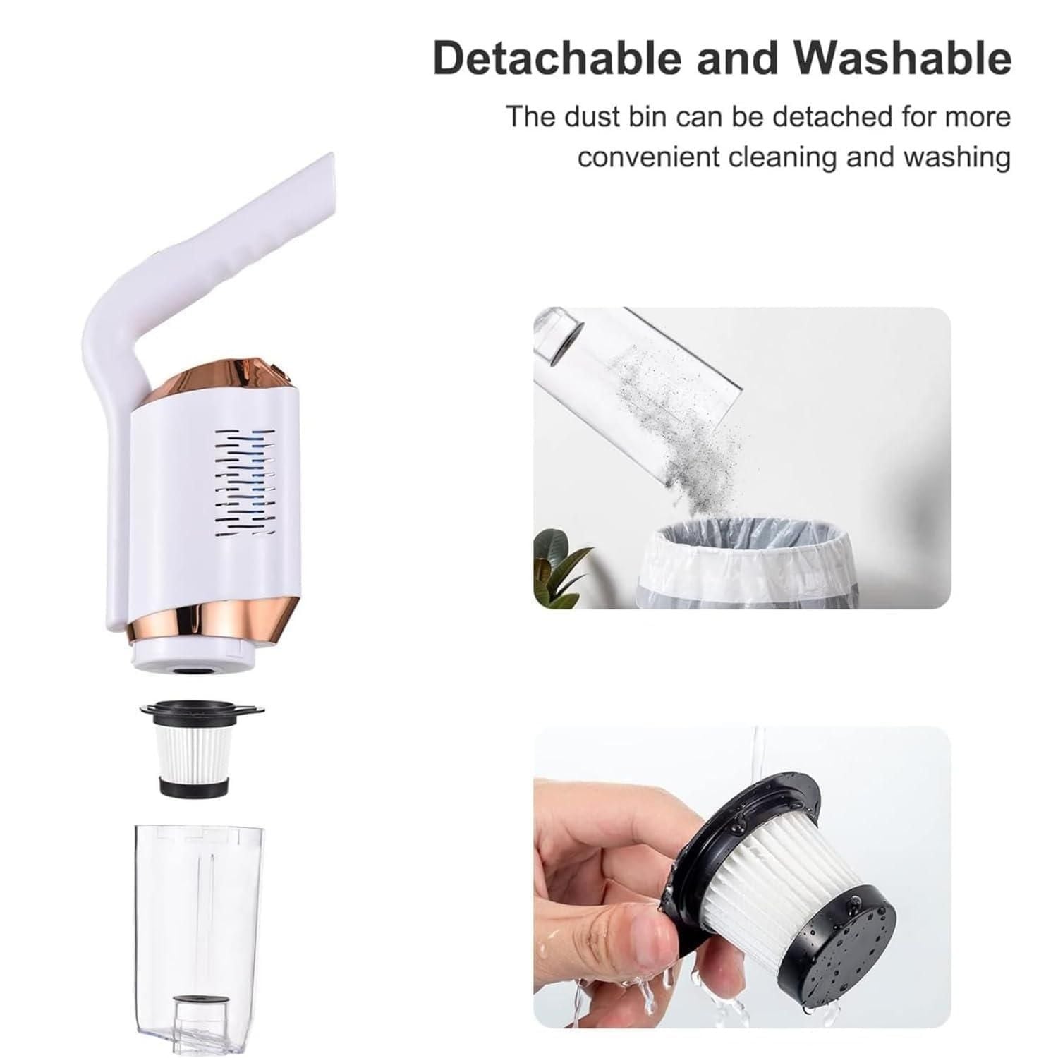 Portable Cordless Handheld Vacuum Cleaner All-in-one Machine